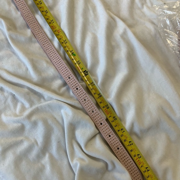 Pink Studded Belt with Silver Buckle - Picture 2 of 2